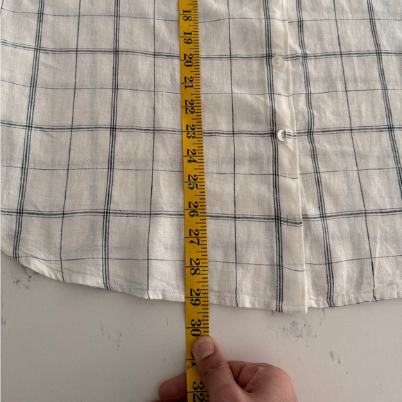 Abercrombie & Fitch long sleeve plaid oversized cotton button down shirt - Picture 8 of 10